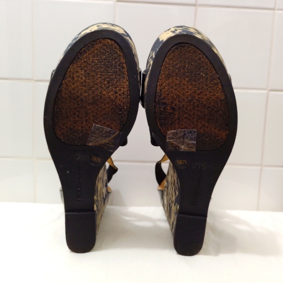 CLEARANCE BCBG Generation Calibria Sandals Wedge Heel Tiger Stripe 7.5 - Picture 12 of 13